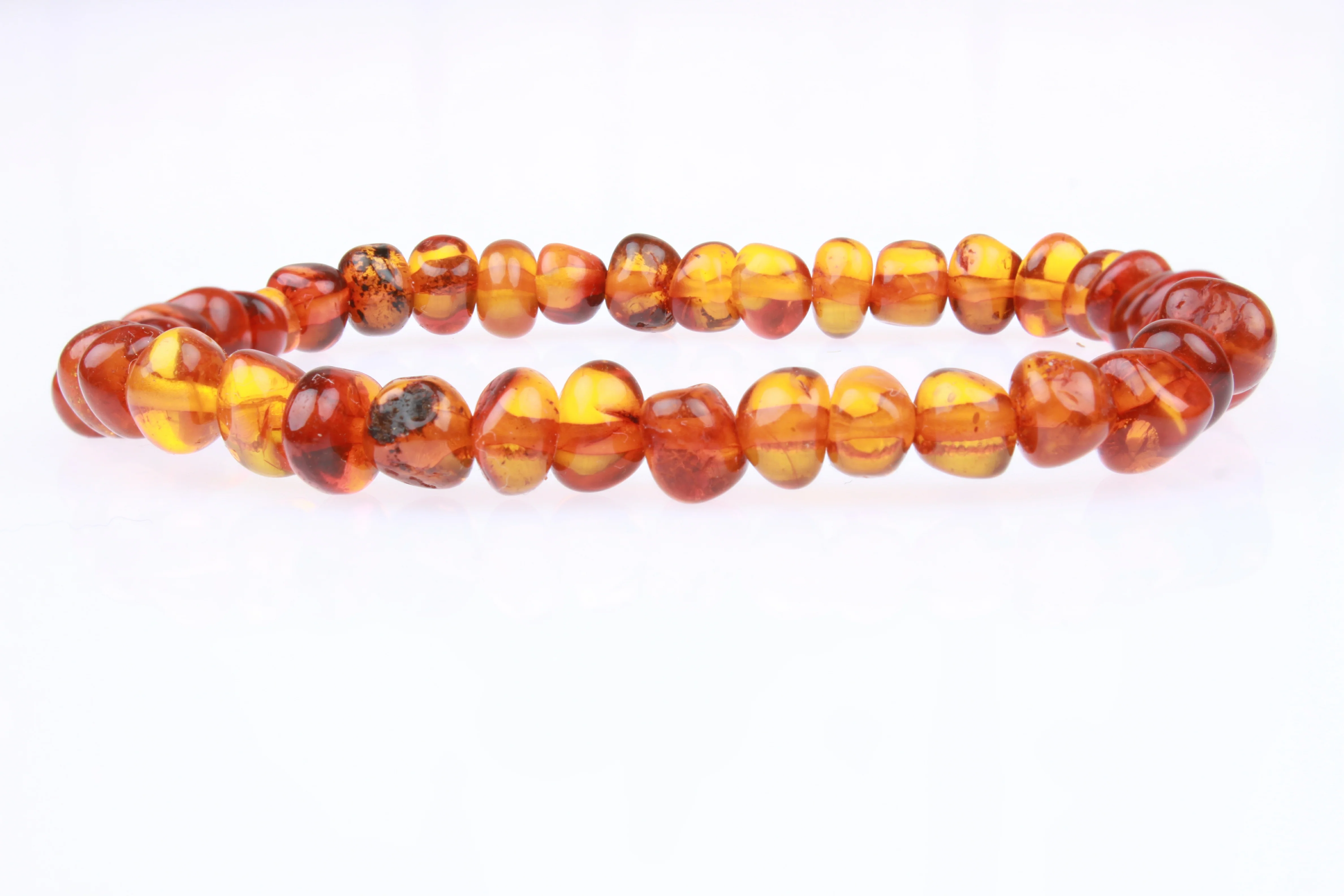 Baltic Amber Bracelet - Polished Cognac - Adult - Image 3