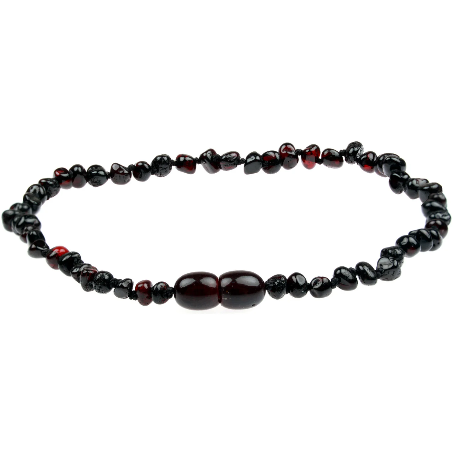 Baltic Amber Necklace - Polished Cherry - Children's - Image 2