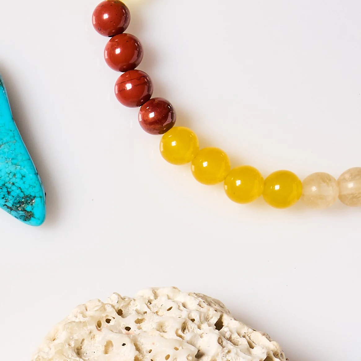 Baltic Amber & Gemstone Bracelet - Honey Chakra - Adult - Image 3